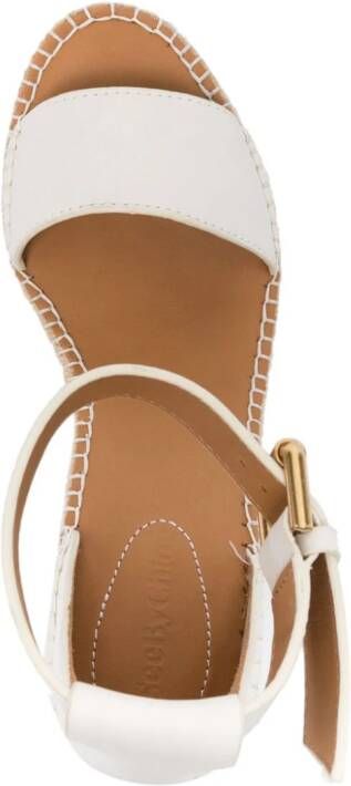 See by Chloé Glyn espadrilles met sleehak Beige