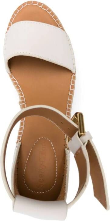 See by Chloé Glyn 115mm espadrilles met sleehak Beige