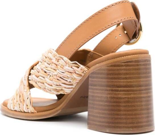 See by Chloé Jaicey 80mm sandalen met geweven bandjes Beige