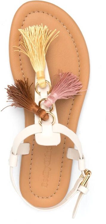 See by Chloé Jaime leren sandalen Beige