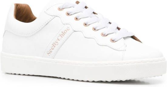 See by Chloé Low-top sneakers met logo Wit