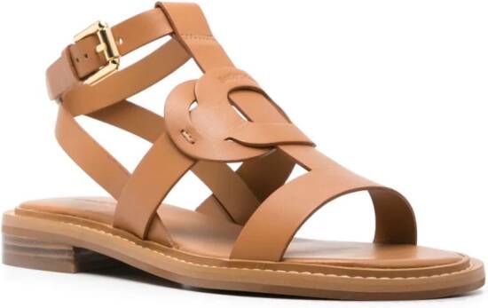 See by Chloé Loys leren sandalen Beige