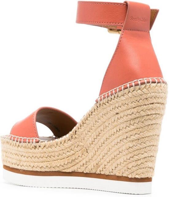 See by Chloé Espadrilles met open neus Roze