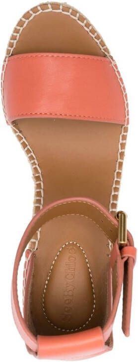 See by Chloé Espadrilles met open neus Roze