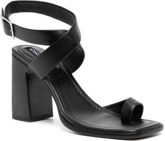 Senso Chrissy leren sandalen Zwart