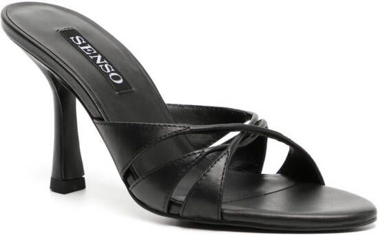 Senso Kashaya sandalen met open teen Zwart