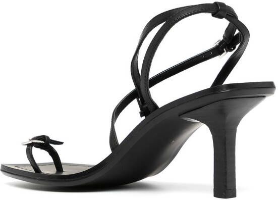 Senso Laven leren sandalen Zwart