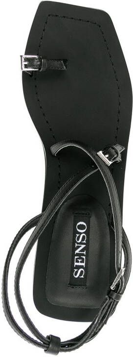 Senso Laven leren sandalen Zwart