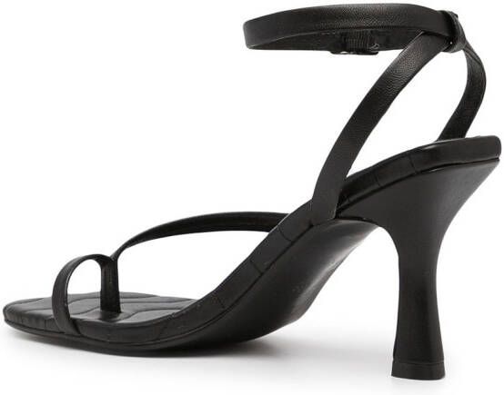 Senso Neama leren sandalen Zwart