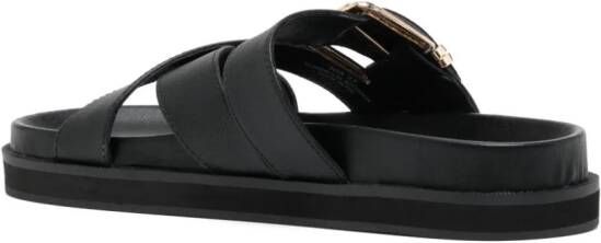 Senso Nia I leren sandalen Zwart