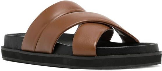 Senso Nico leren sandalen Bruin