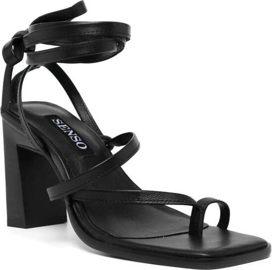 Senso Pica leren sandalen Zwart