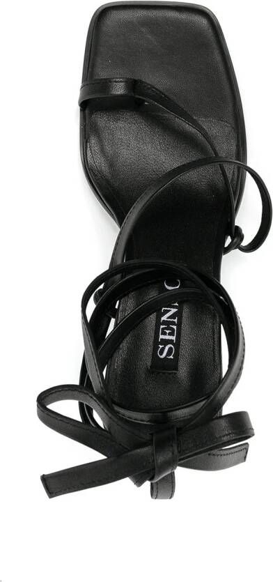 Senso Pica leren sandalen Zwart