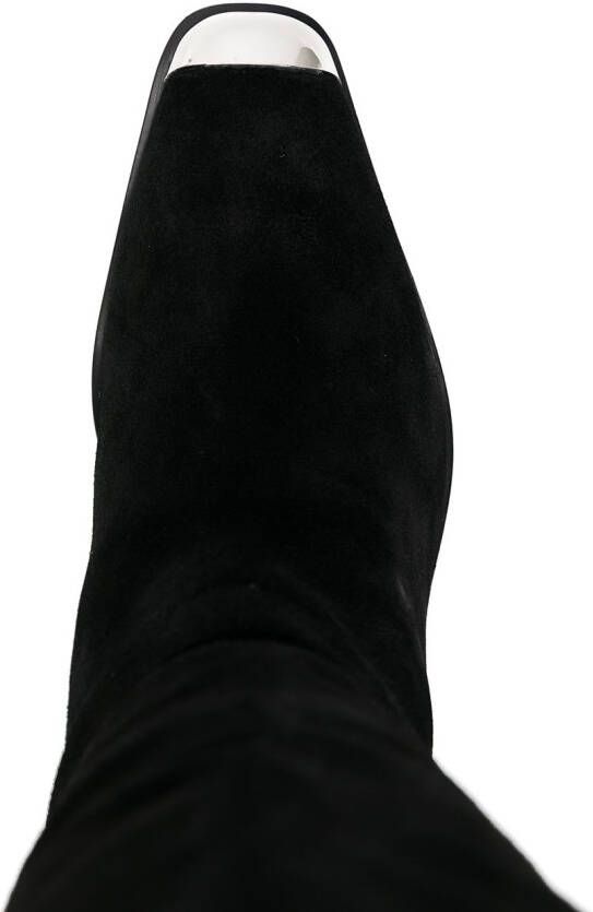 Senso Rayana laarzen met contrasterende neus Zwart