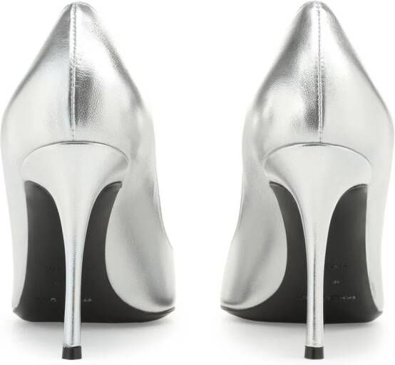 Sergio Rossi Godiva leren pumps Zilver