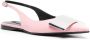 Sergio Rossi Miroir leren slingback pumps Roze - Thumbnail 2