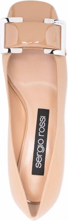 Sergio Rossi Pumps met gesp Beige