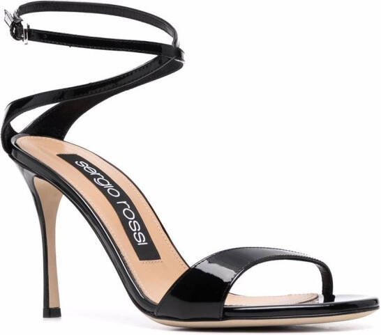 Sergio Rossi Sandalen met enkelbandje Zwart