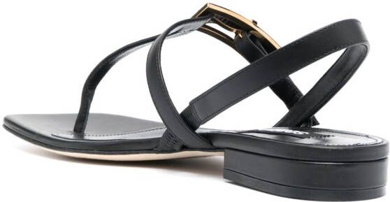 Sergio Rossi Sandalen met gespdetail Zwart