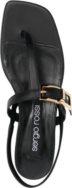 Sergio Rossi Sandalen met gespdetail Zwart