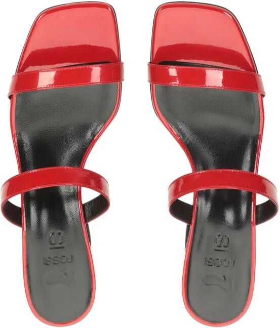 Sergio Rossi SI Rossi leren sandalen Rood