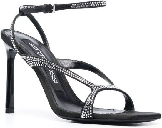 Sergio Rossi Sr Aracne sandalen verfraaid met kristal Zwart