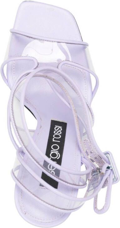 Sergio Rossi Sr Lunettes sandalen met open neus Paars