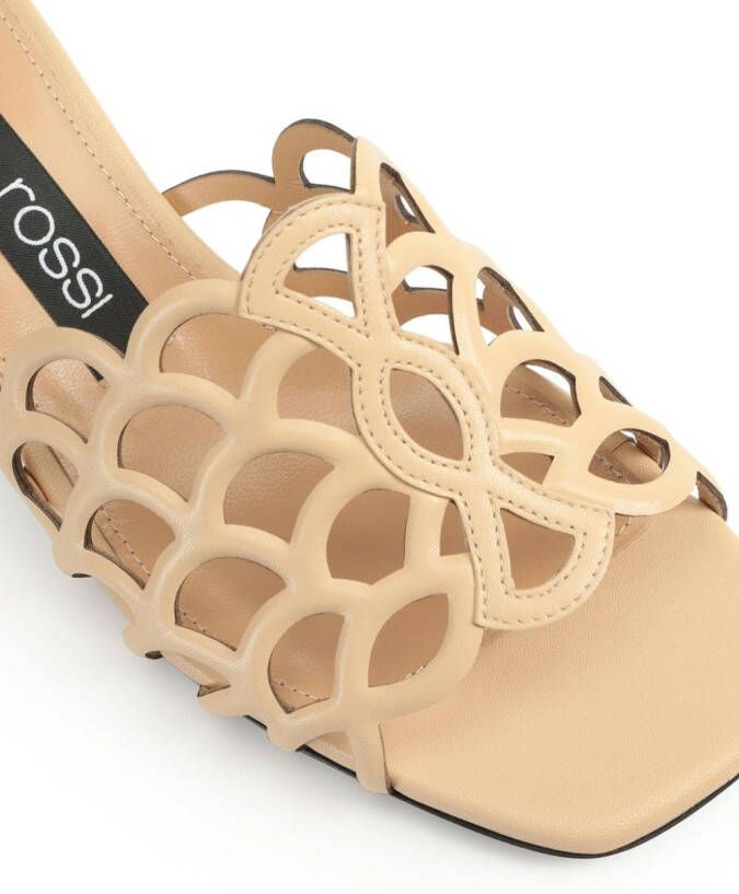 Sergio Rossi Sr Mermaid 45 muiltjes Beige