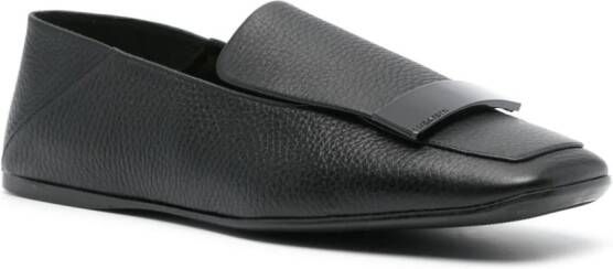 Sergio Rossi SR1 leren loafers Zwart