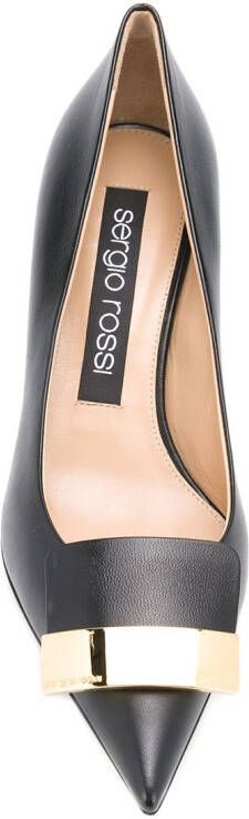 Sergio Rossi SR1 45mm pointed pumps Zwart