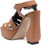 Si Rossi Gekooide sandalen Bruin - Thumbnail 3