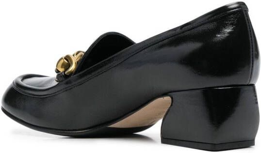 Si Rossi Loafer pumps met schakelketting Zwart