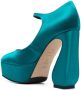 Si Rossi Mary Jane pumps met plateauzool Blauw - Thumbnail 3