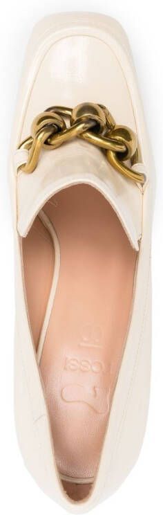 Si Rossi Pumps met schakelketting Beige