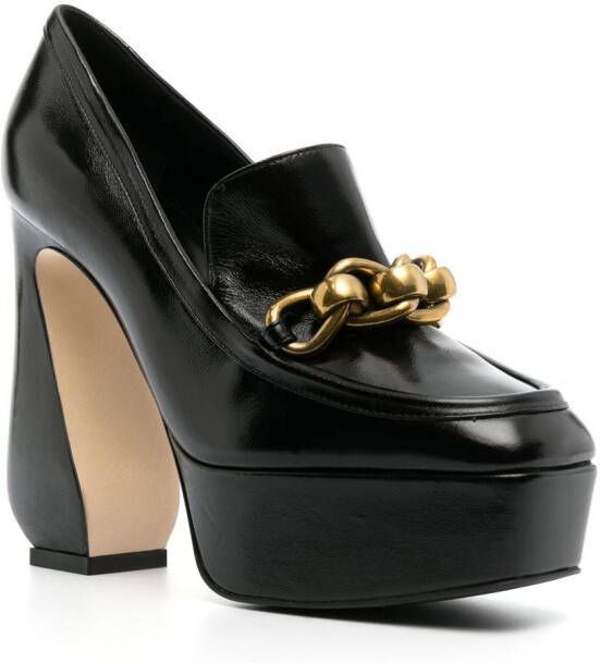 Si Rossi Pumps met schakelketting Zwart