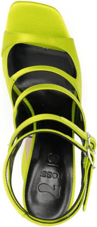 Si Rossi Sandalen met plateauzool Groen