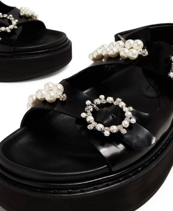 Simone Rocha Sandalen met plateauzool Zwart