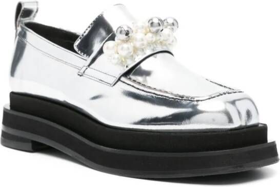 Simone Rocha Loafers met plateauzool Zilver