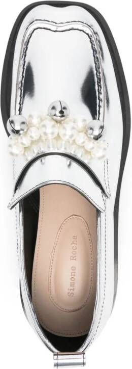 Simone Rocha Loafers met plateauzool Zilver