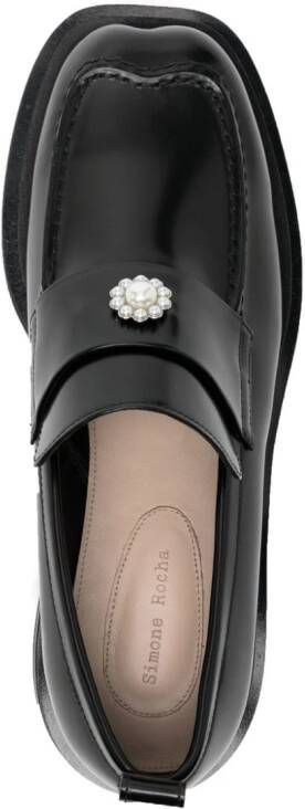 Simone Rocha Loafers met plateauzool Zwart