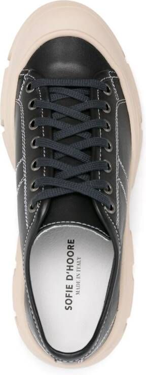 Sofie D'hoore Chunky leren sneakers Zwart