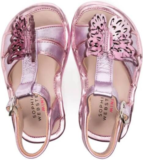 Sophia Webster Mini Sandalen met vlinderdetail Roze