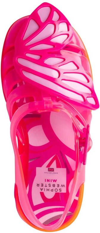 Sophia Webster Mini Butterfly jelly sandalen Roze