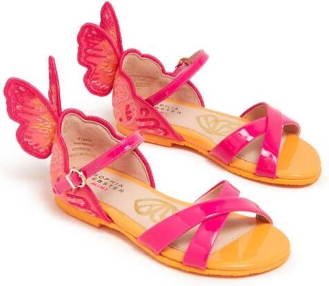 Sophia Webster Mini Chiara leren sandalen Roze