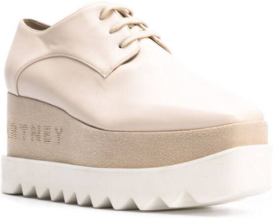 Stella McCartney Elyse schoenen met plateauzool Beige