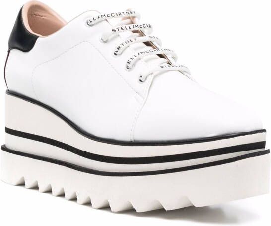 Stella McCartney Elyse sneakers met geribbelde zool Wit