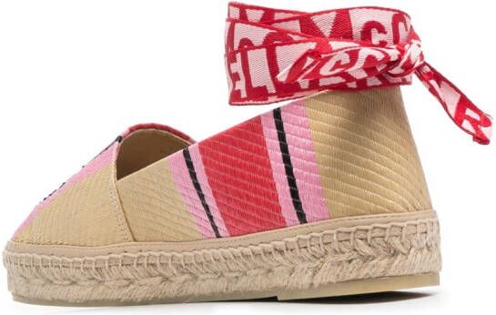 Stella McCartney Espadrilles met geborduurd logo Beige