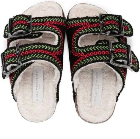 Stella McCartney Kids Sandalen met gesp Zwart