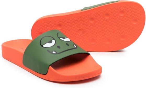 Stella McCartney Kids Slippers met open neus Oranje