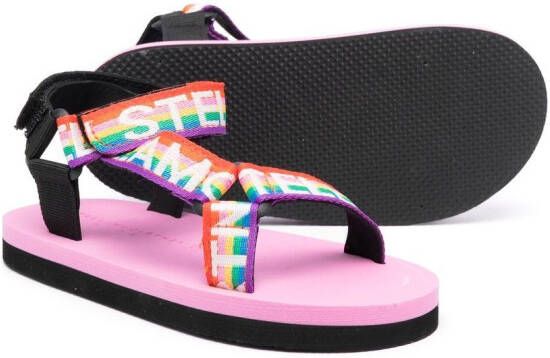 Stella McCartney Kids Sandalen met klittenband Roze